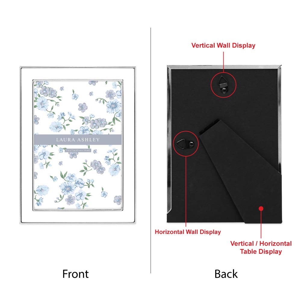 Enamel Picture Frame - Metal Edge with Easel, for Countertop, Counterspace, Tabletop Display, Bookshelf, Desk, Wall Décor, Photo Gallery