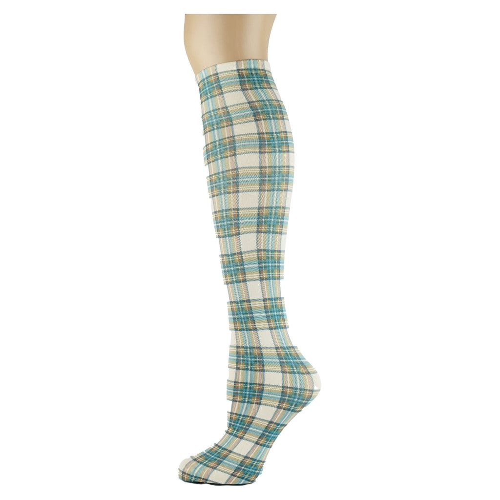 Women's 3 Pairs Knee High Trouser Socks, Classy and Colorful Printed Patterns, Silky Smooth Material