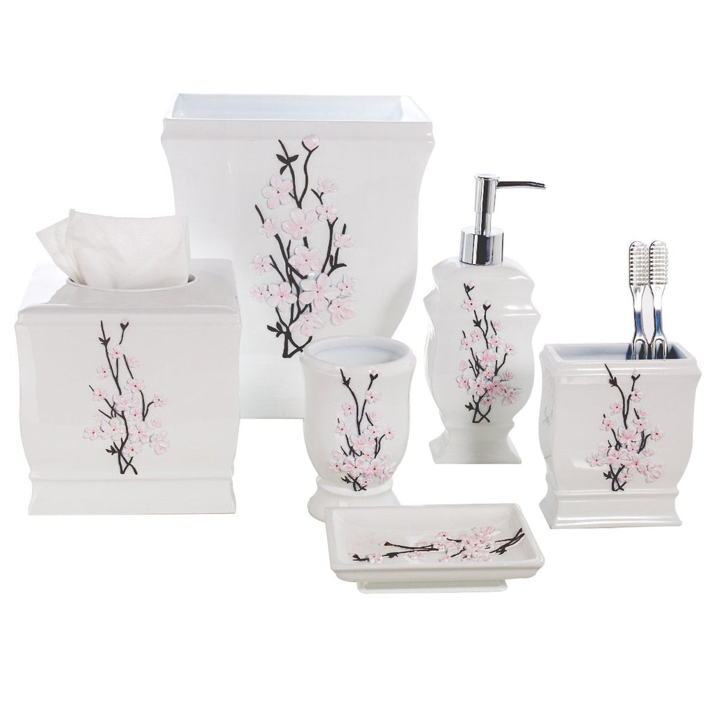 Modern Cherry Blossom Style Bathroom Accessories
