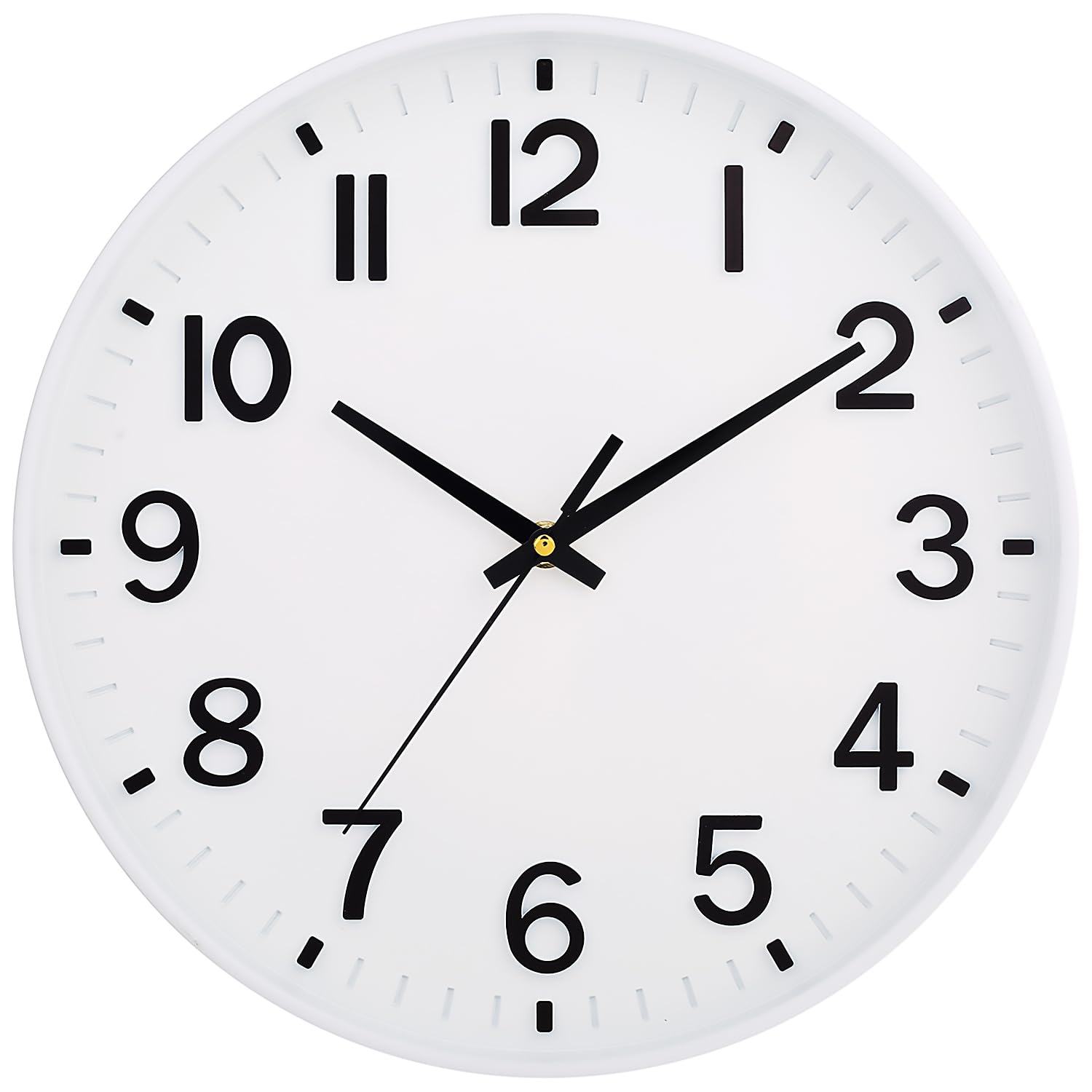 Wall Clocks Battery Operated - 12 inch Silent Non Ticking Modern