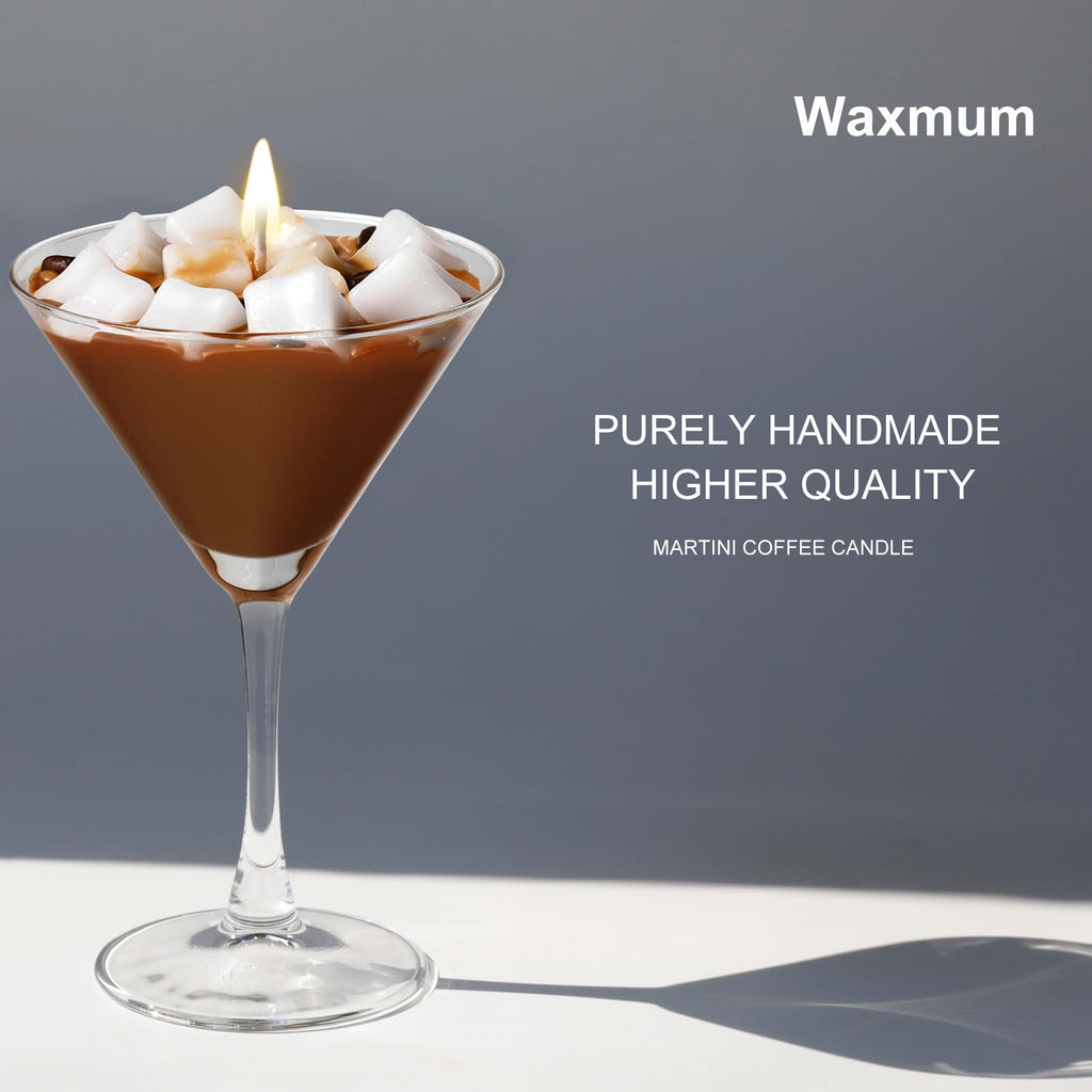 Chocolate Espresso Martini Candle â€?Scented Soy Wax Candle with Coffee & Cocoa Aromas, Long-Lasting 40H Burn Time