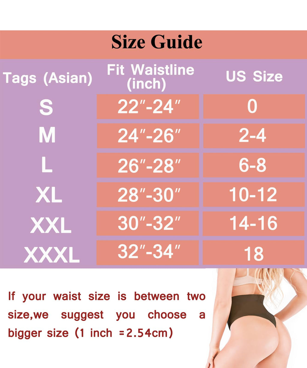 Thong Shapewear Tummy Control Panties Body Shaper for Women Butt Lifter Seamless Panty Girdle Underwear