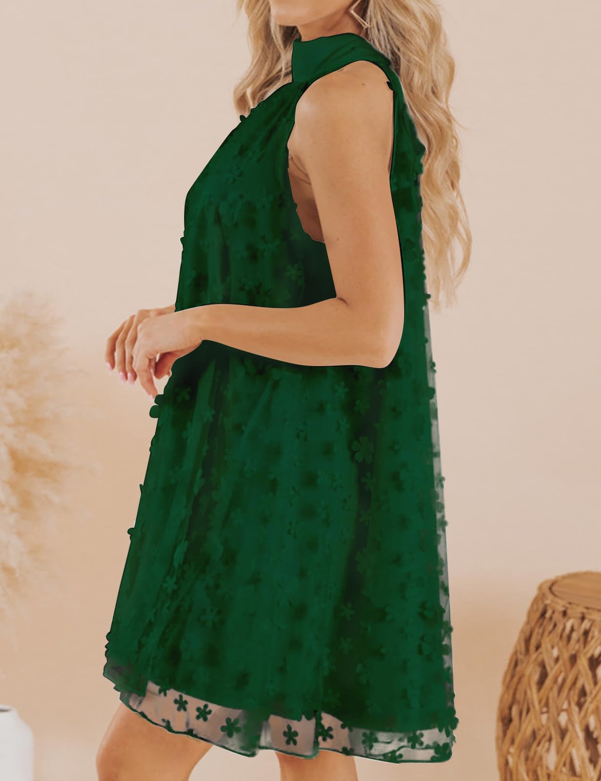 Women's Summer Formal Dresses Cocktail Halter Swing Dress Cute A Line Dress