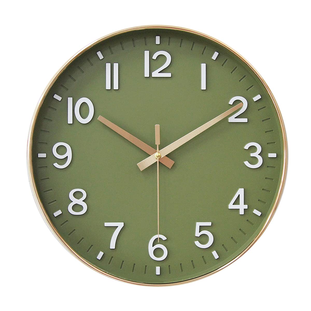 Wall Clocks Battery Operated - 12 inch Silent Non Ticking Modern