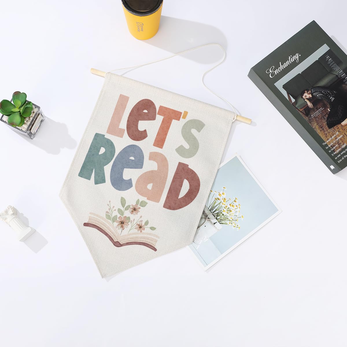 Preppy Positive Affirmations Wall Hanging Pennant Flag â€?Aesthetic Decor for Classroom, Bedroom, or Home