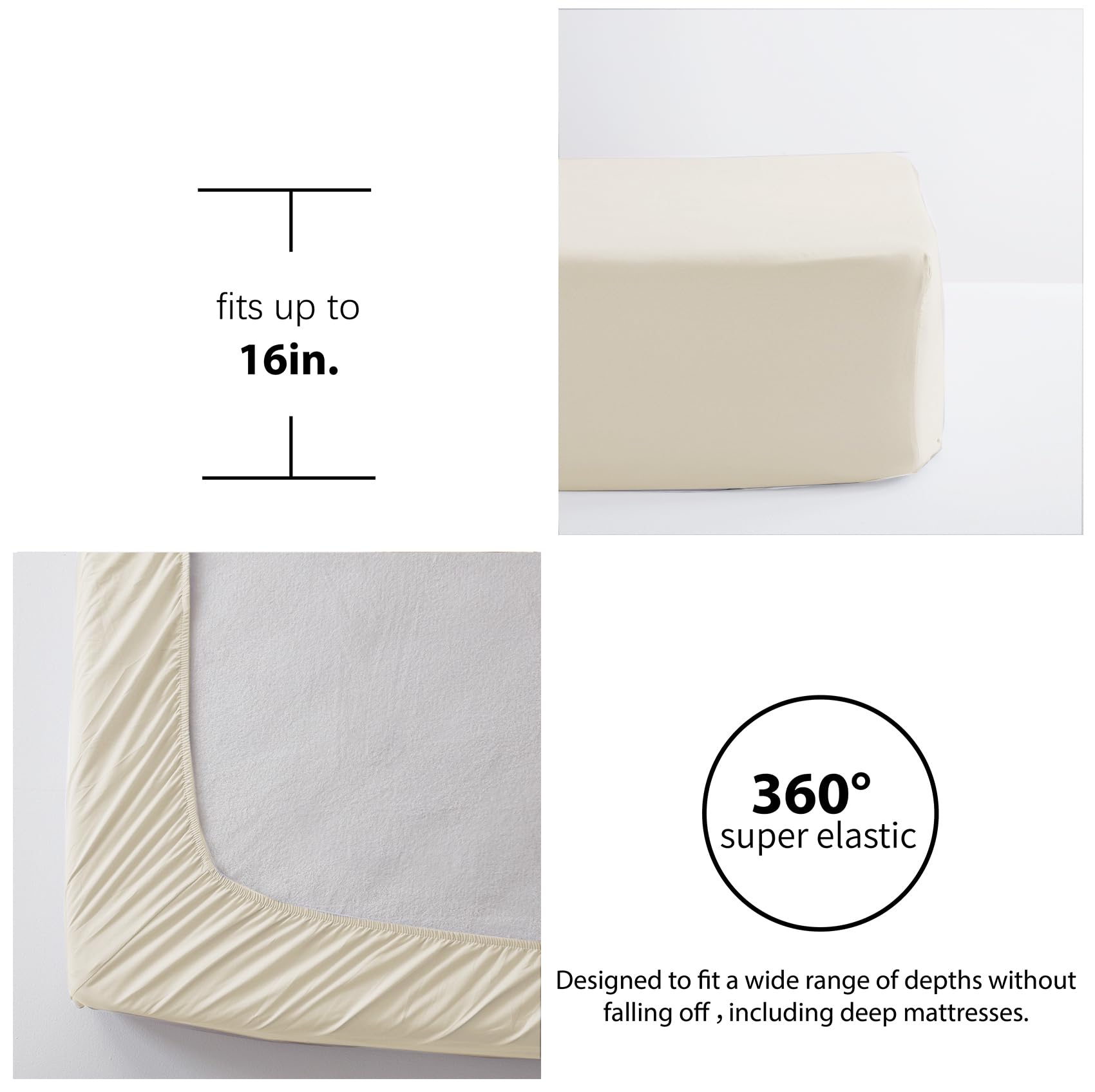 Comforter Set 7 Piece, Bed in a Bag with Sheets, All Season Ruffle Shabby Chic Bedding Sets with 1 Comforter, 2 Pillow Shams, 2 Pillowcases, 1 Flat Sheet, 1 Fitted Sheet