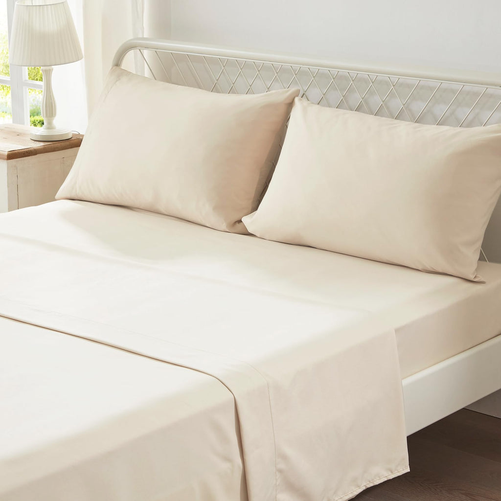 Comforter Set 7 Piece, Bed in a Bag with Sheets, All Season Ruffle Shabby Chic Bedding Sets with 1 Comforter, 2 Pillow Shams, 2 Pillowcases, 1 Flat Sheet, 1 Fitted Sheet