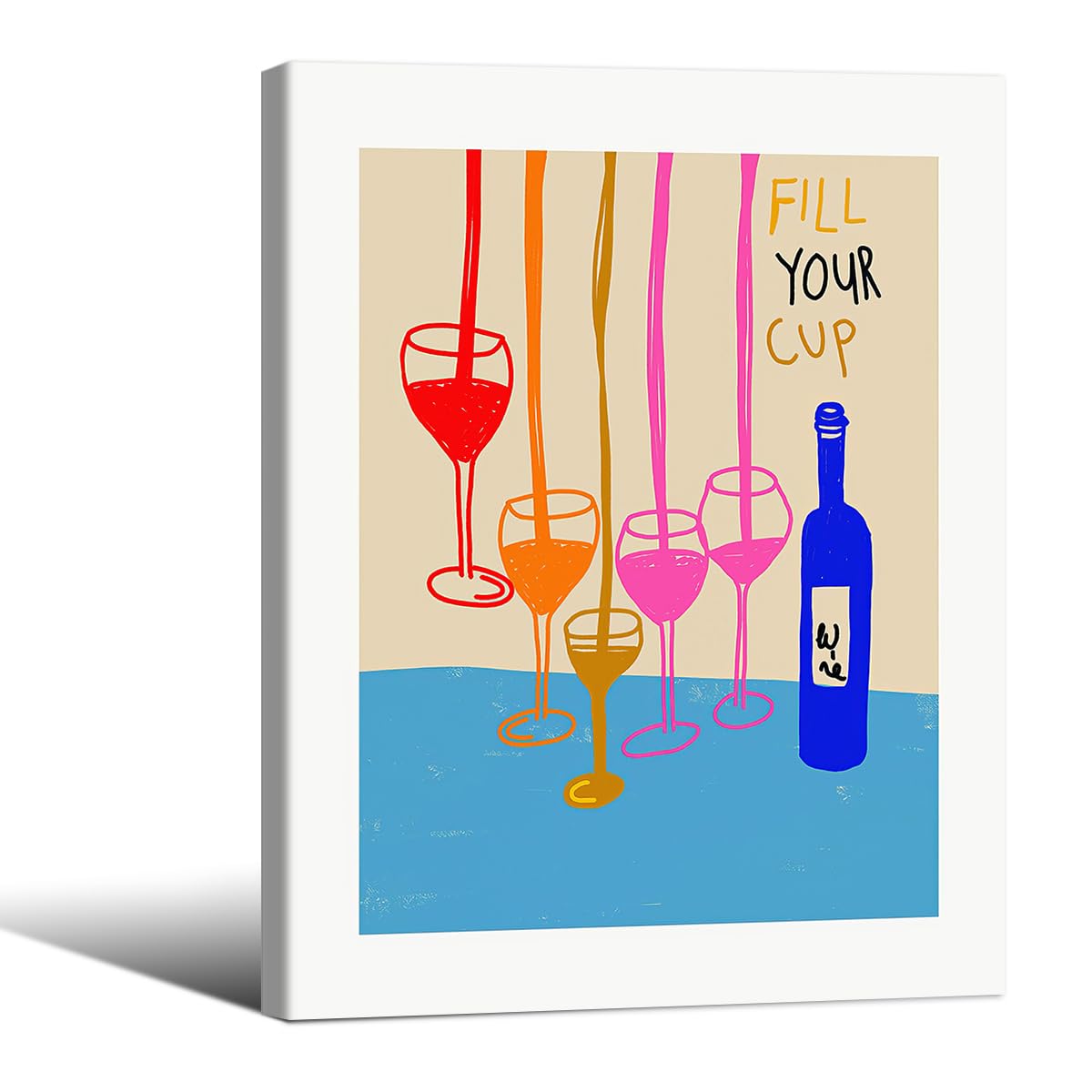 Modern Italian Kitchen Colorful Wall Art