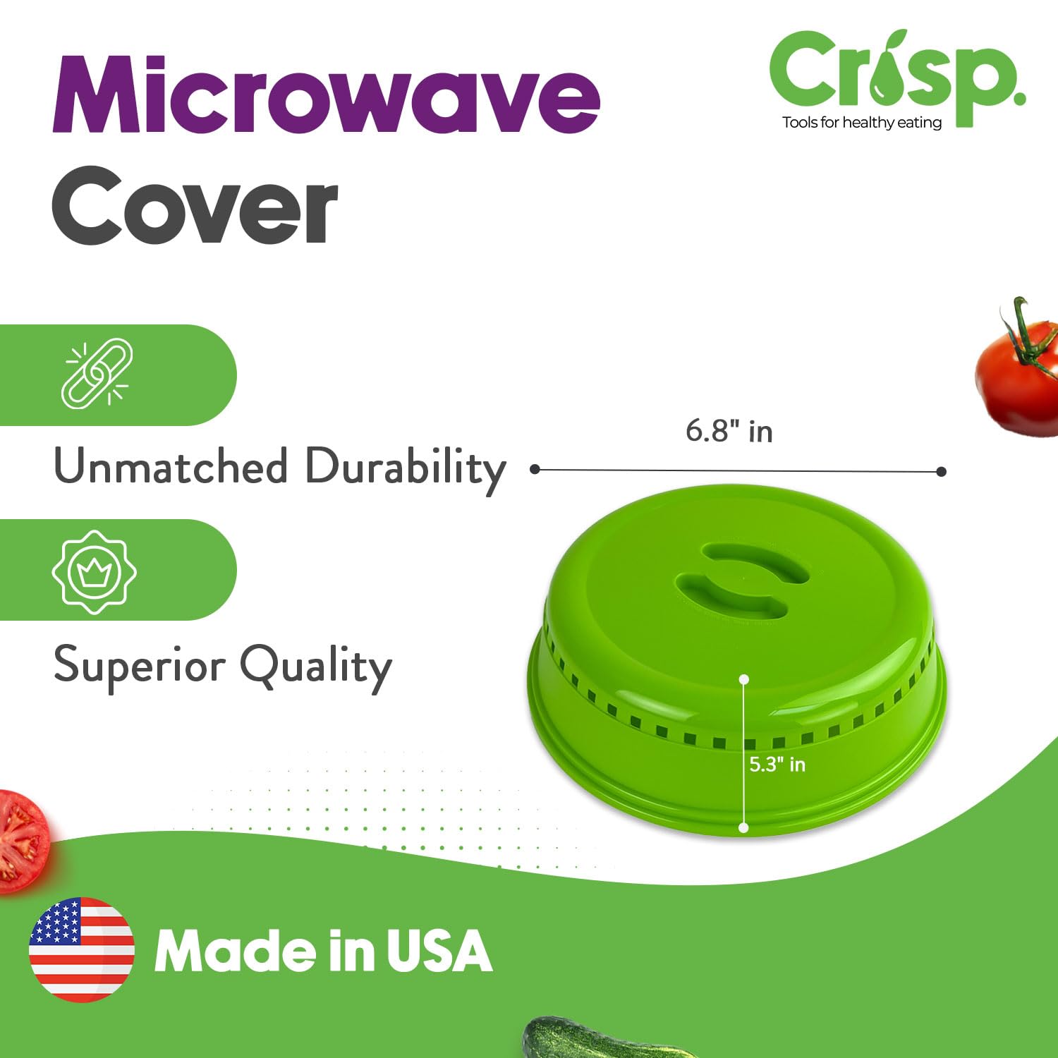 Crisp Pink Microwave Splatter Cover