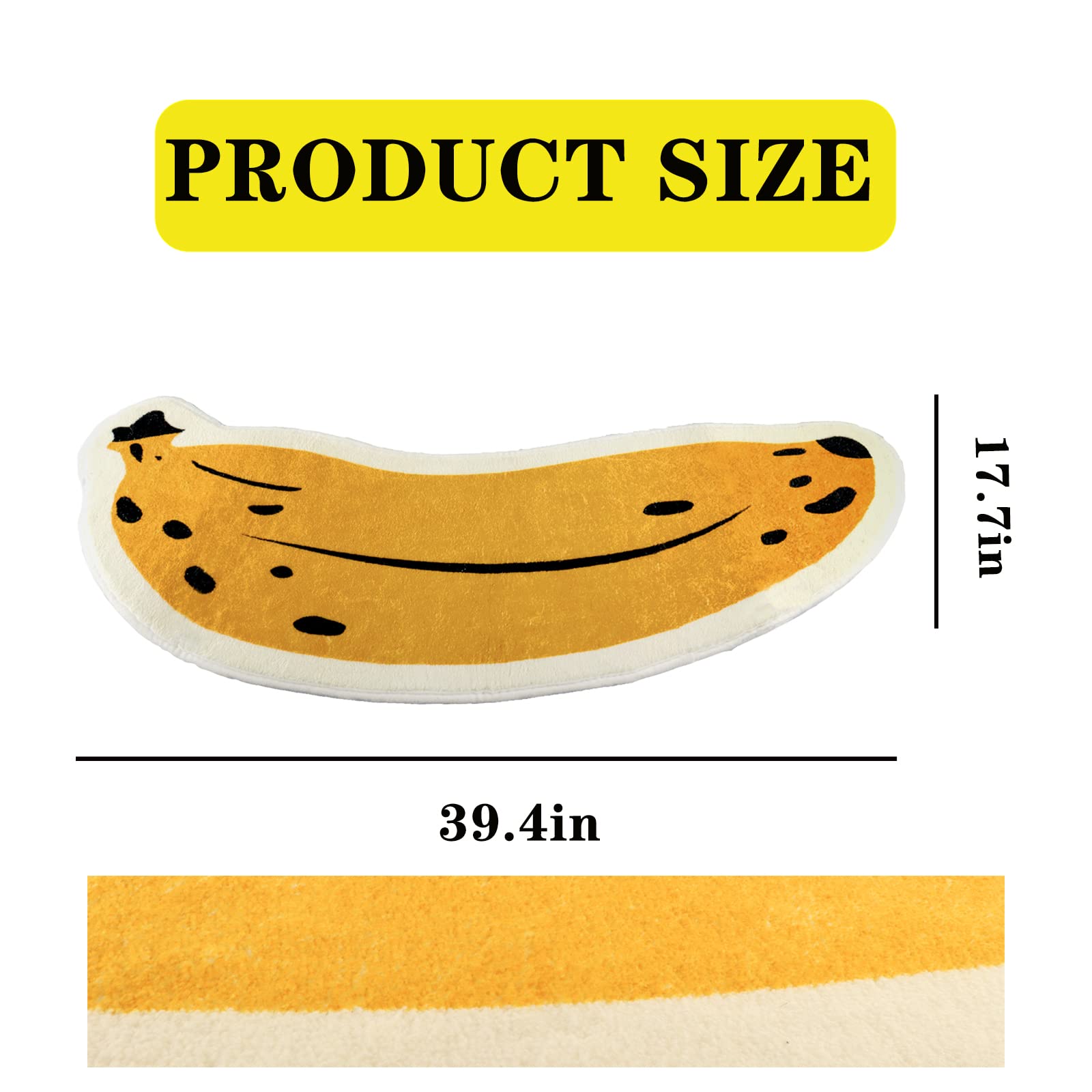 Shaped Rug Fruits Animals Bath Mat Area Rug Non-Slip Bathroom Door Mat for Bedroom Bathroom Kitchen Cartoon Area Rug for Bathroom Soft Bathmat Home Decor