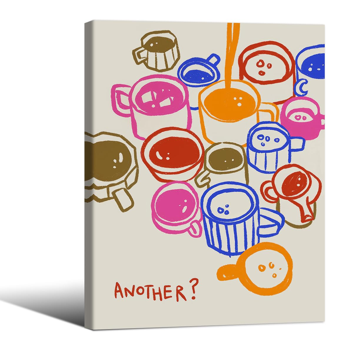 Modern Italian Kitchen Colorful Wall Art