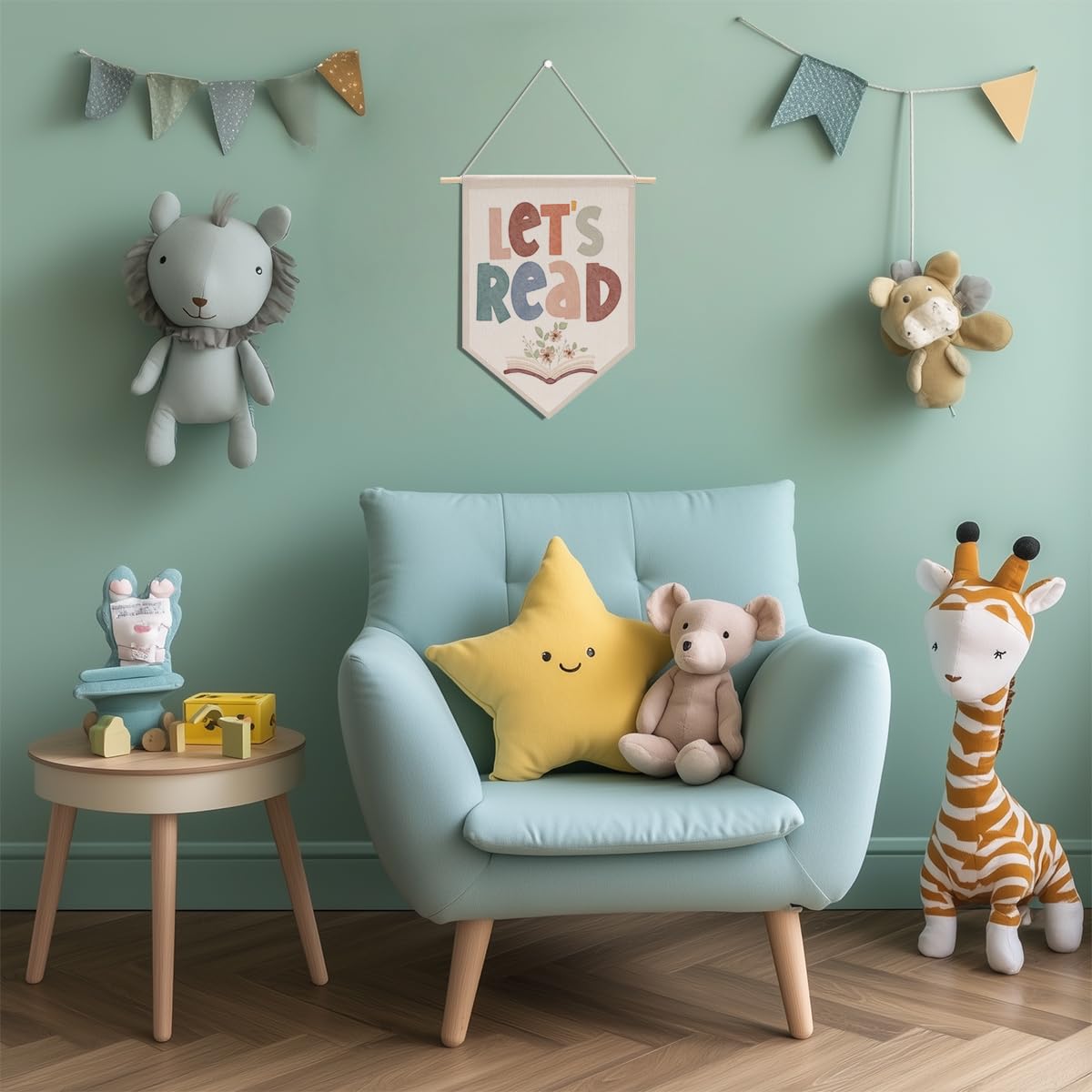 Preppy Positive Affirmations Wall Hanging Pennant Flag â€?Aesthetic Decor for Classroom, Bedroom, or Home