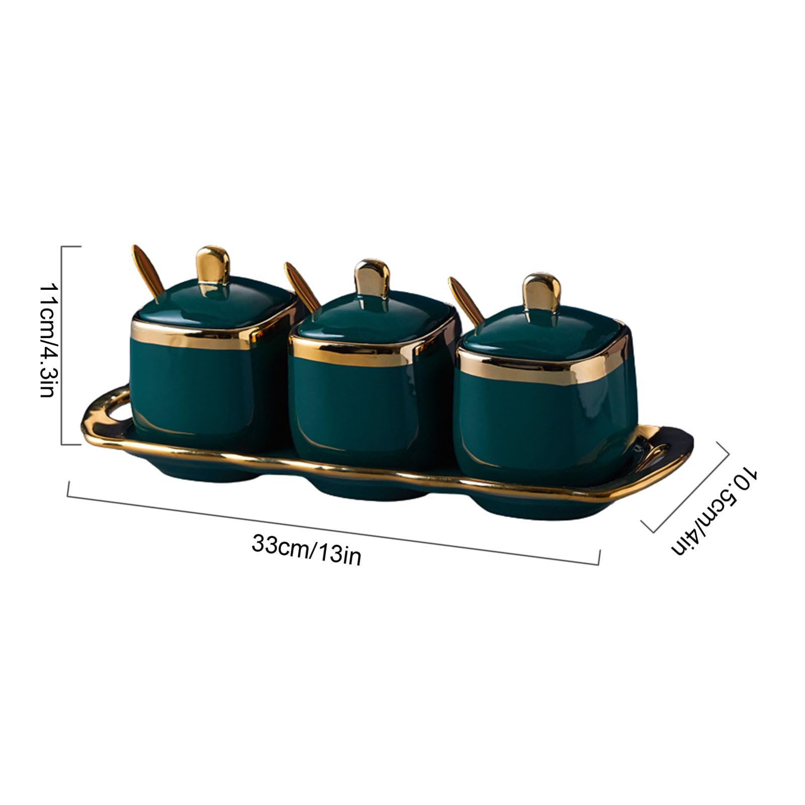 Sugar Bowl With Lid And Spoon, Sugar Pot Set Of 3