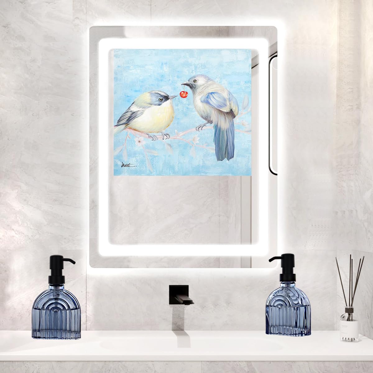 Glass Soap Dispenser Bathroom, 9 Oz Kitchen Soap Dispenser, Refillable Liquid Modern Soap Dispenser for Hand Soap, Lotion Dispensers Bottle