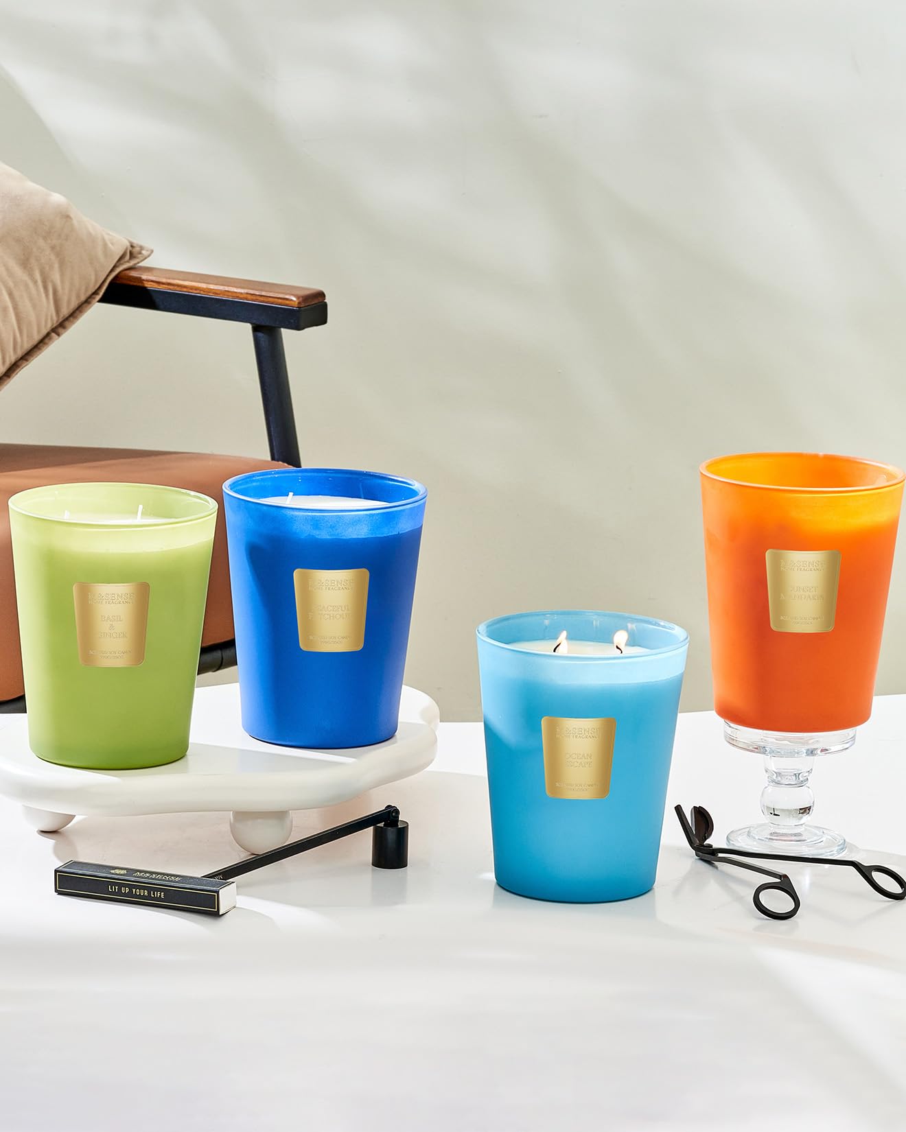 Large Soy Scented Candles, Non Toxic Natural Spring Candles 35oz 150 Hours Long Lasting Slow Burning