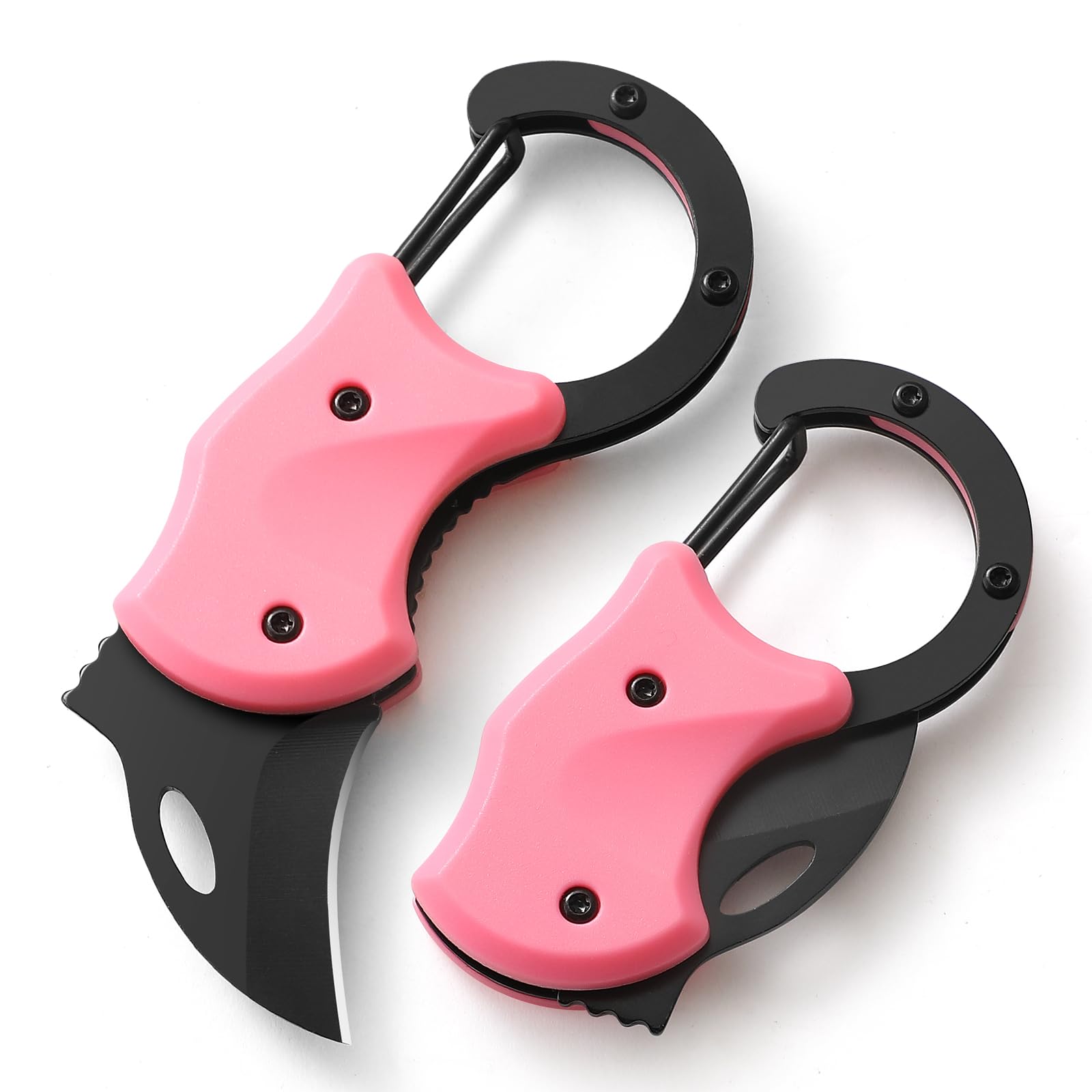 Folding Pocket Utility Knife,1.34''Blade Small EDC Knife,Pink Pocket Knife