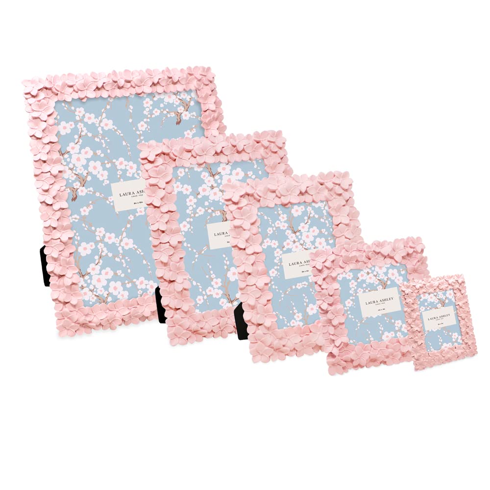 Flower Textured Hand-Crafted Resin Picture Frame w/Easel & Hook for Tabletop & Wall Display, Decorative Floral Design Home D cor, Photo Gallery, Art