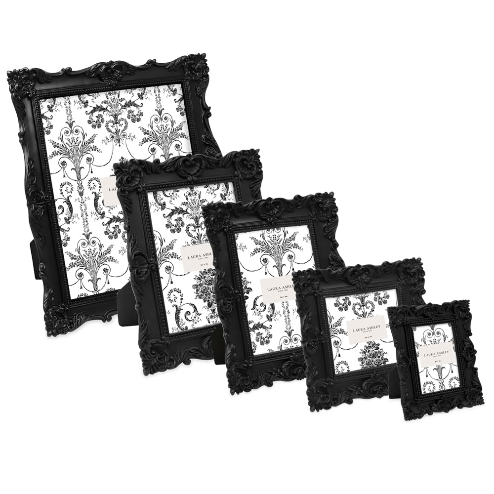 Resin Picture Frame â€?Handcrafted Floral Design with Easel for Tabletop and Wall Display