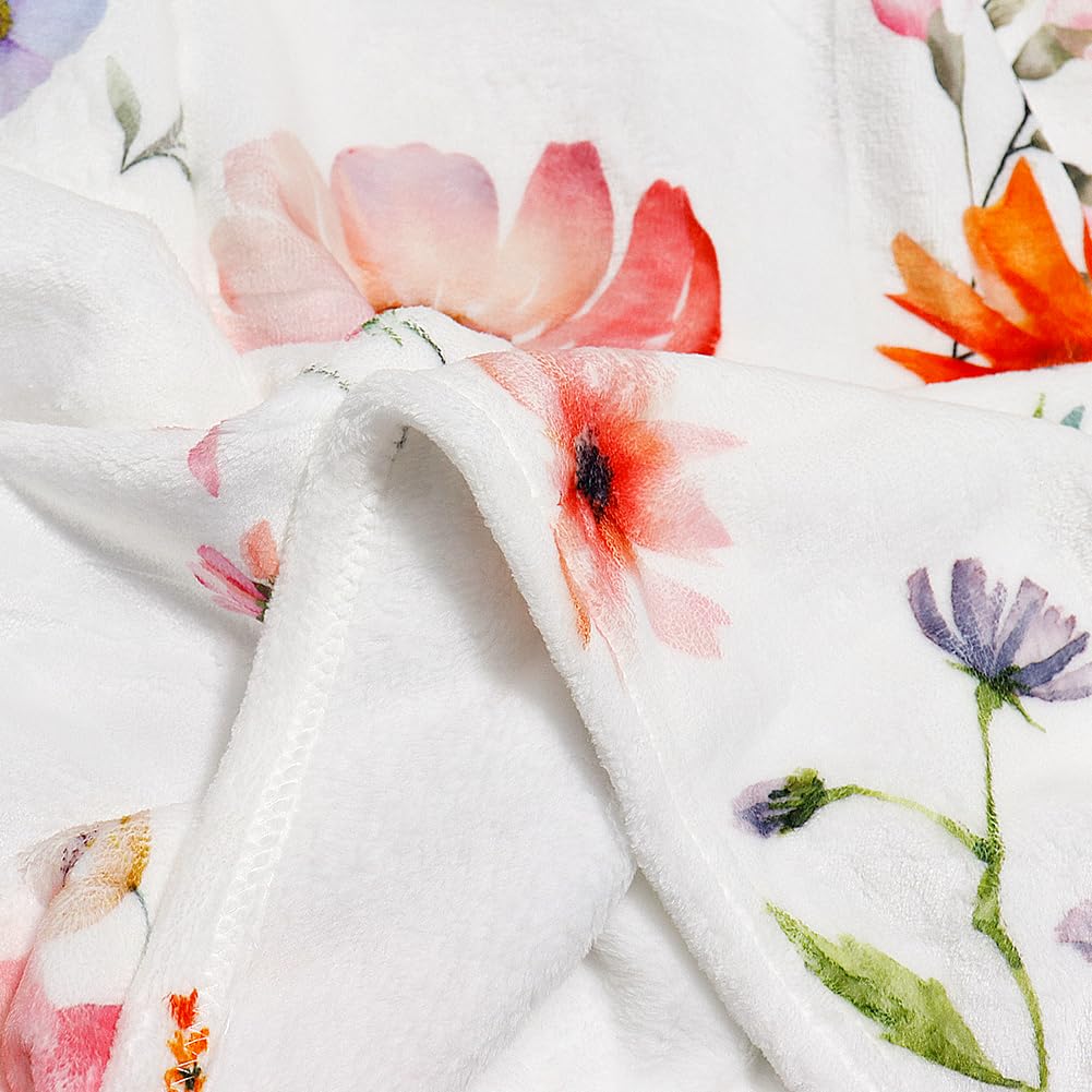 Super Soft Cozy Throw Blanket Flannel Fleece Lightweight Fuzzy Comfy Blankets for Couch Sofa Bed