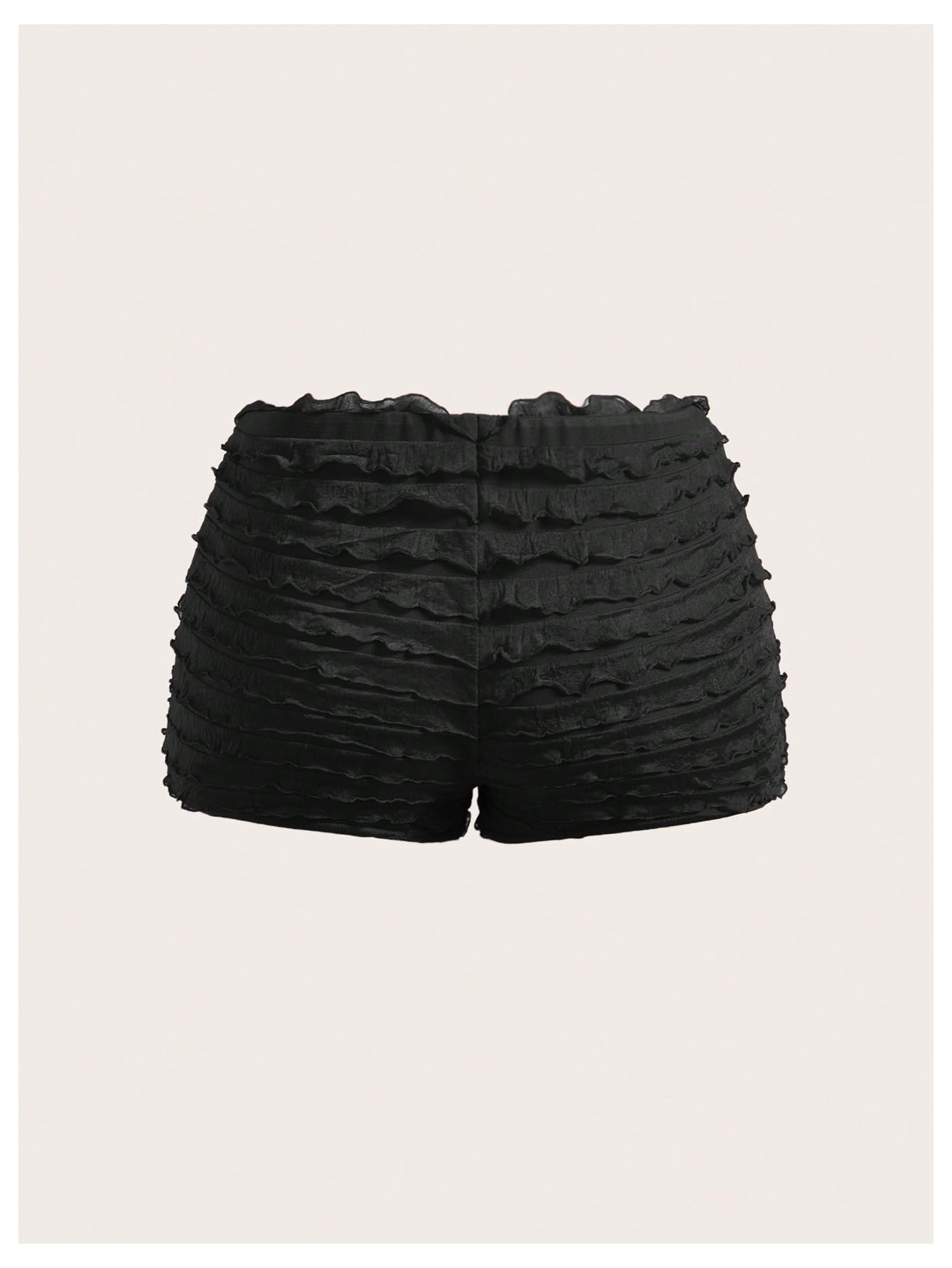 Women's Ruffle Shorts Cute Bloomers Low Rise Sexy Y2k Booty Shorts Mini Shorts