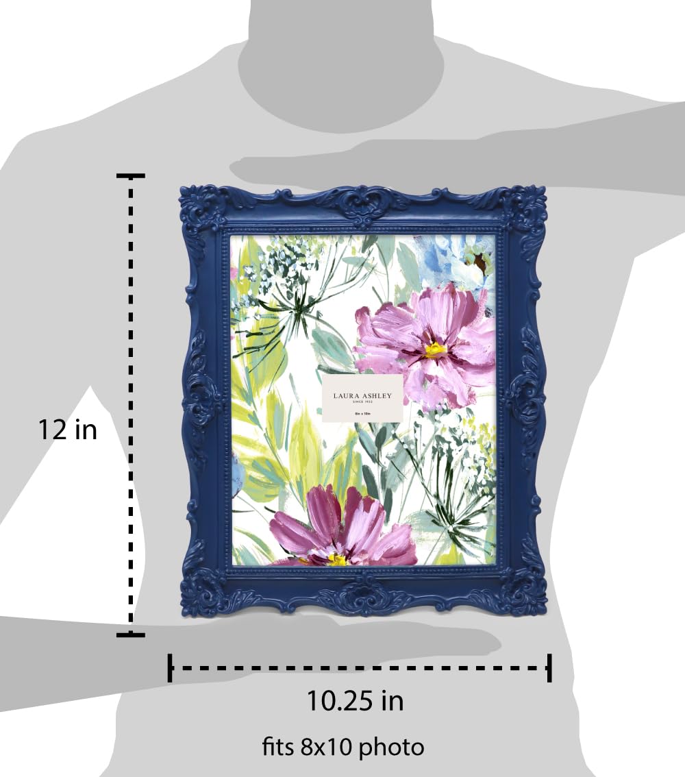 Resin Picture Frame â€?Handcrafted Floral Design with Easel for Tabletop and Wall Display