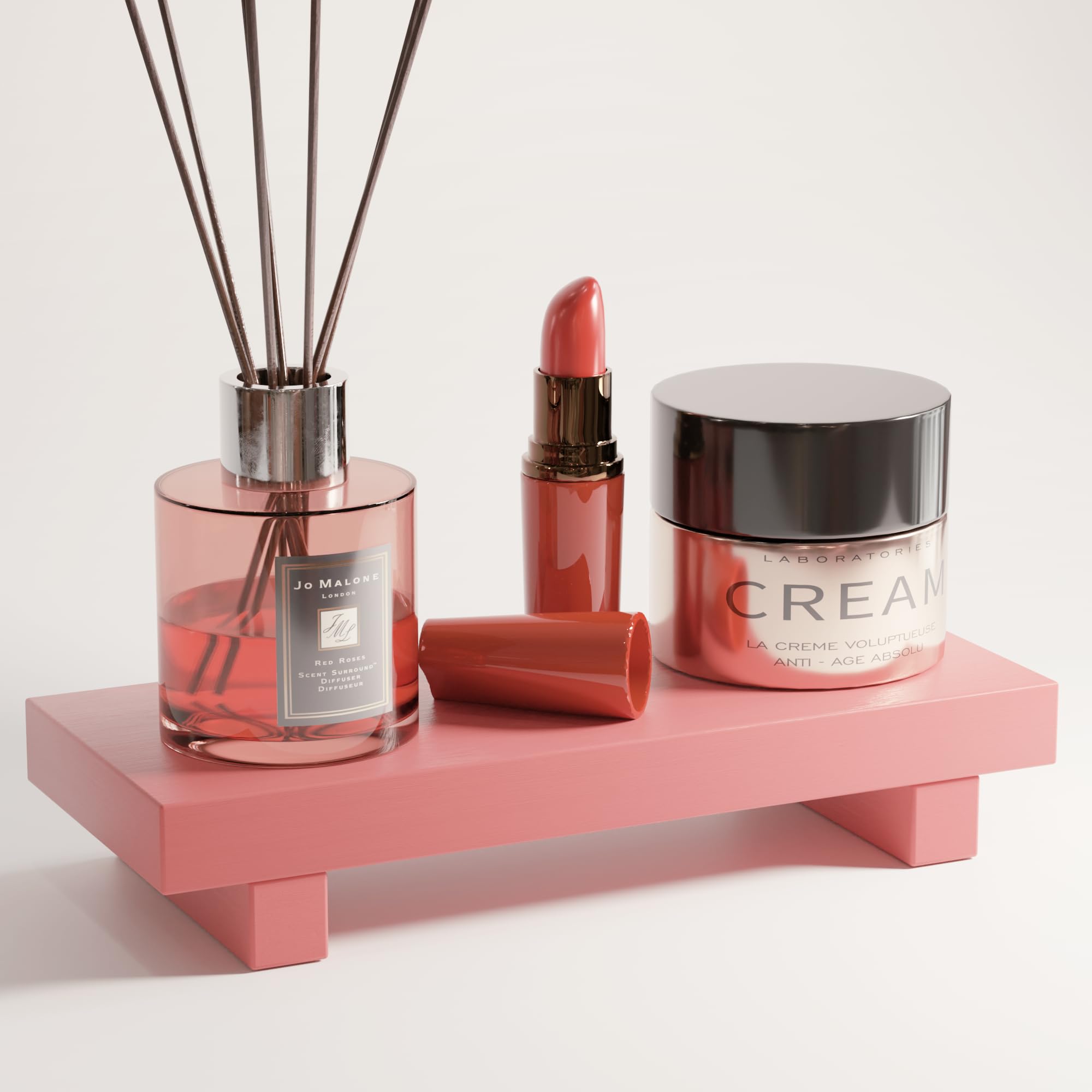 Tray Decor Bamboo Pedestal Stand Risers for Display Decorative, Sink Tray for Kitchen Decor and Accessories, Soap Dish Holder Kitchen Counter Tray 8.7" x 3.5" x 1.6"