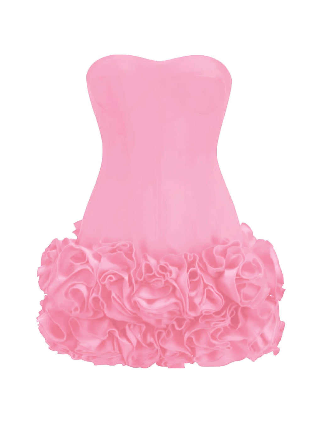 Layered Ruffle Edge Cocktail Party Dresses Sexy Strapless Homecoming Dresses Off Shoulder Satin Bodycon Mini Dresses