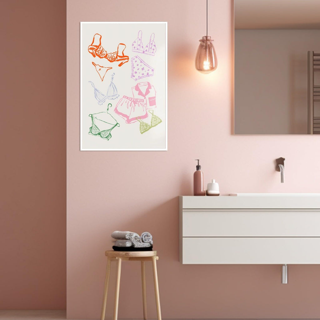 Ocean Inspired Aesthetic Print Coquette Wall Art Fun and Cute Decor