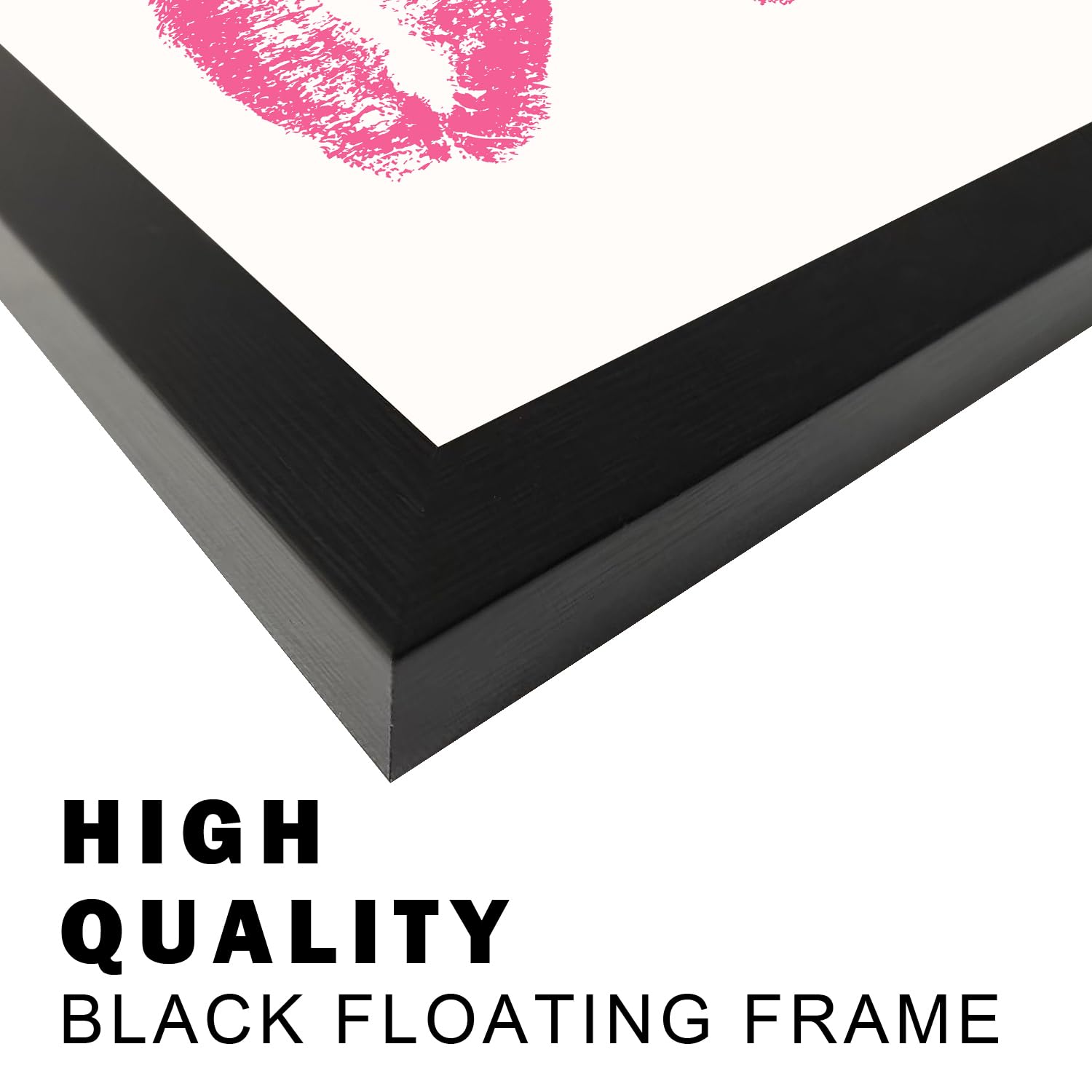 Pink Makeup Room Wall Art Fashion Canvas Wall Art Beauty Room Decor Art Pink Lips Canvas Artwork Trendy Girly Wall Art Women Bedroom Bathroom Decor Print