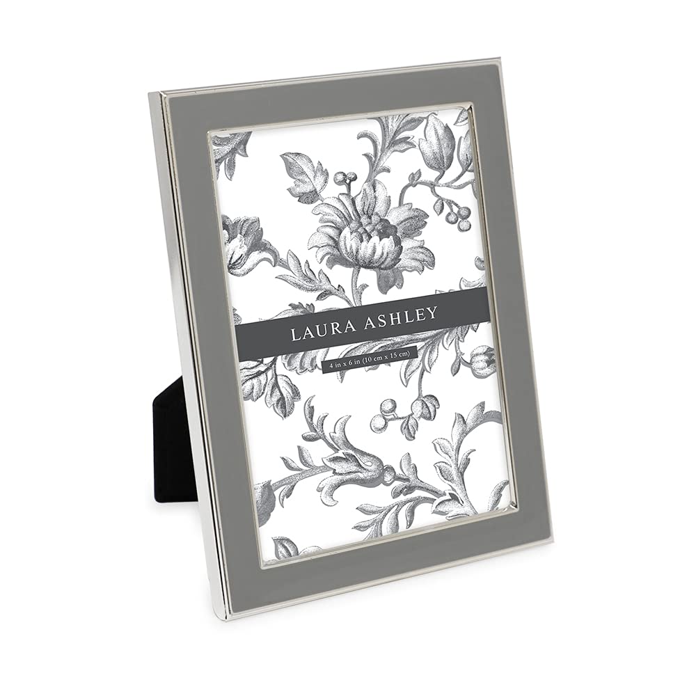 Enamel Picture Frame - Metal Edge with Easel, for Countertop, Counterspace, Tabletop Display, Bookshelf, Desk, Wall Décor, Photo Gallery