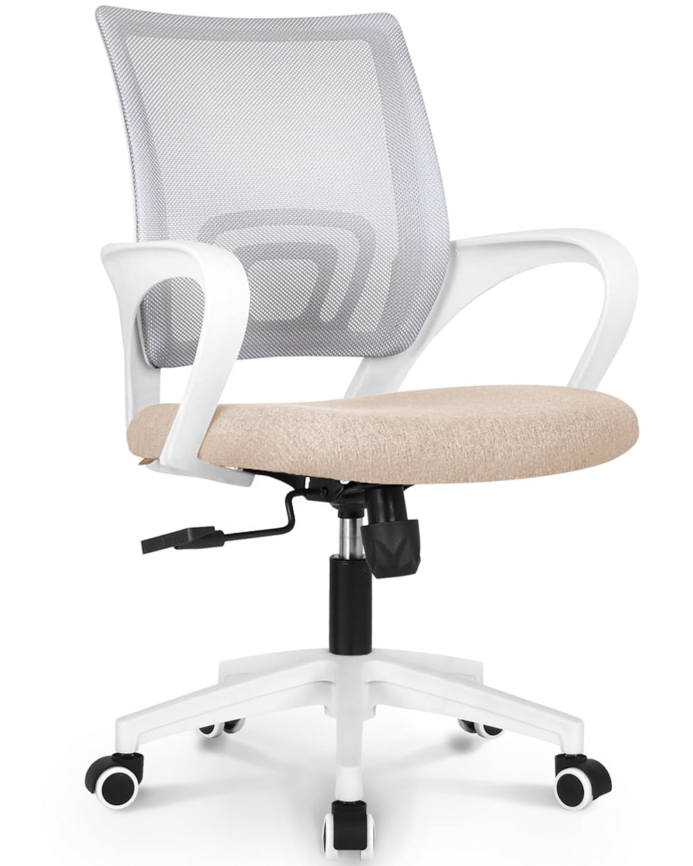 Office Desk Computer Chair Ergonomic Mesh Gaming Mid Back Seat with Comfy Lumbar Support Adjustable Height Swivel