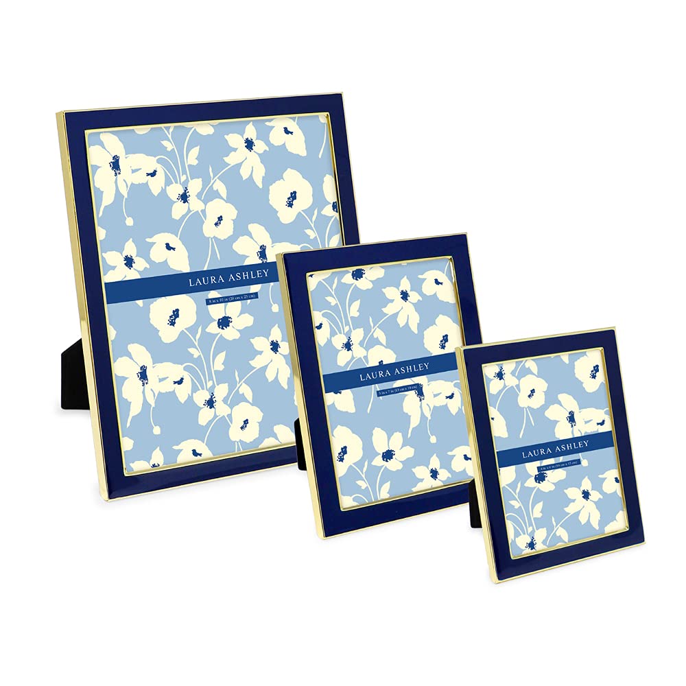 Enamel Picture Frame - Metal Edge with Easel, for Countertop, Counterspace, Tabletop Display, Bookshelf, Desk, Wall Décor, Photo Gallery