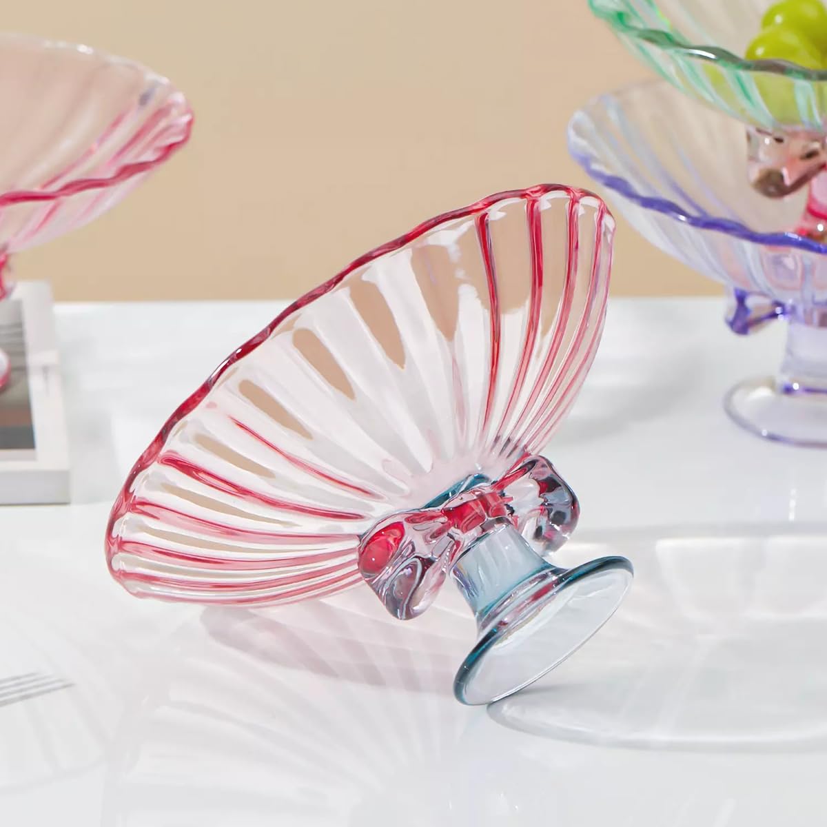 Elegant Bow Decoration Multicolor Bowl