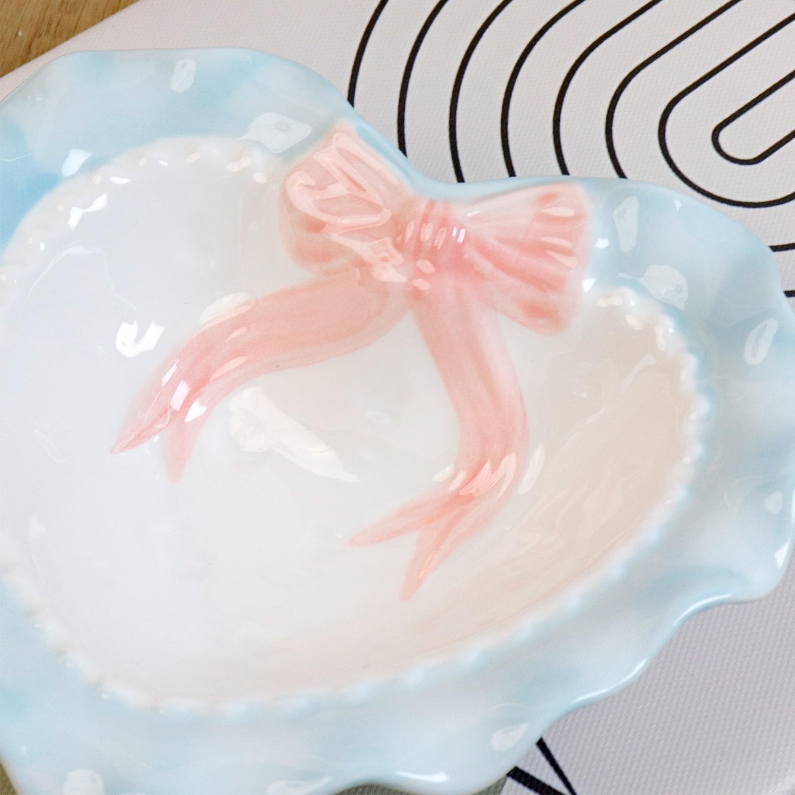 Cute Ceramic Bowls Porcelain Dessert Bowl Suitable (5 Inch)