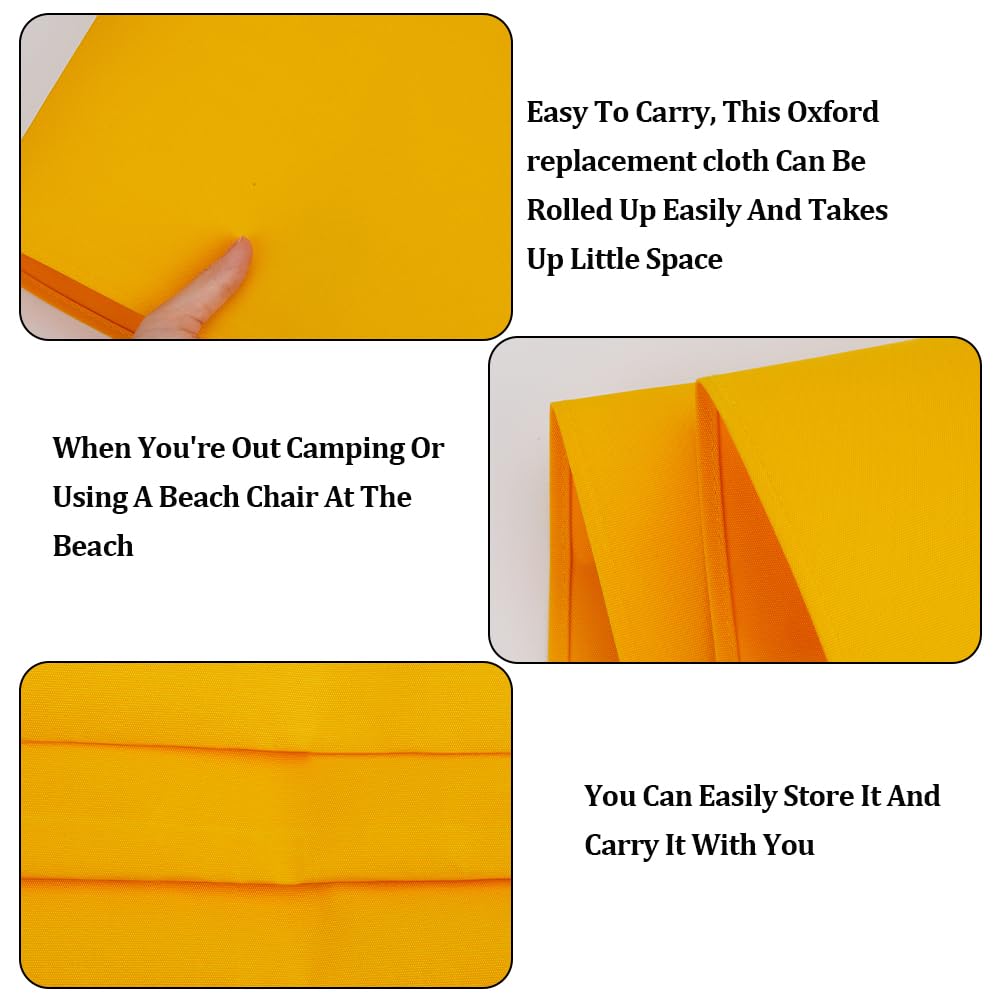 Cute 1pcs Beach Sling Chair Replacement Lawn Chair Webbing Chair Oxford Cloth 435 * 1165mm Outdoor Patio Foldable Chaise Lounge Chair Fabric