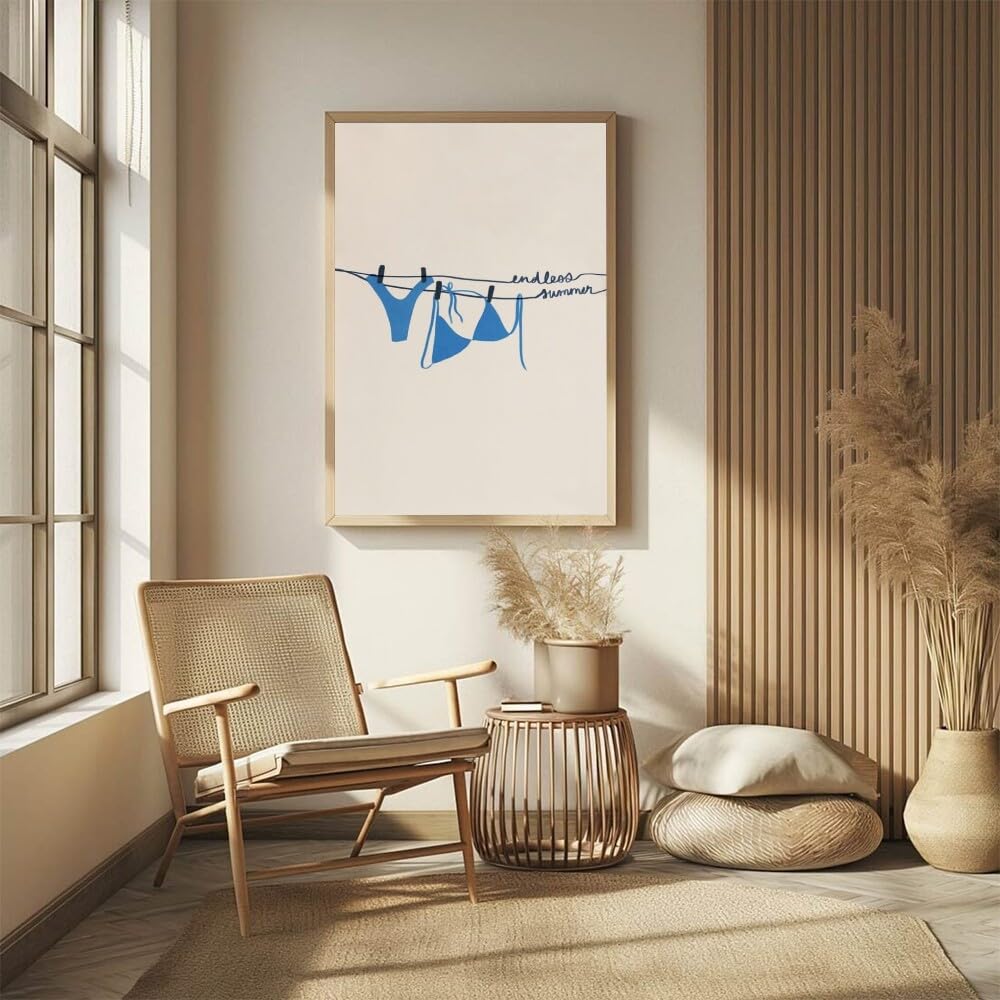 Ocean Inspired Aesthetic Print Coquette Wall Art Fun and Cute Decor