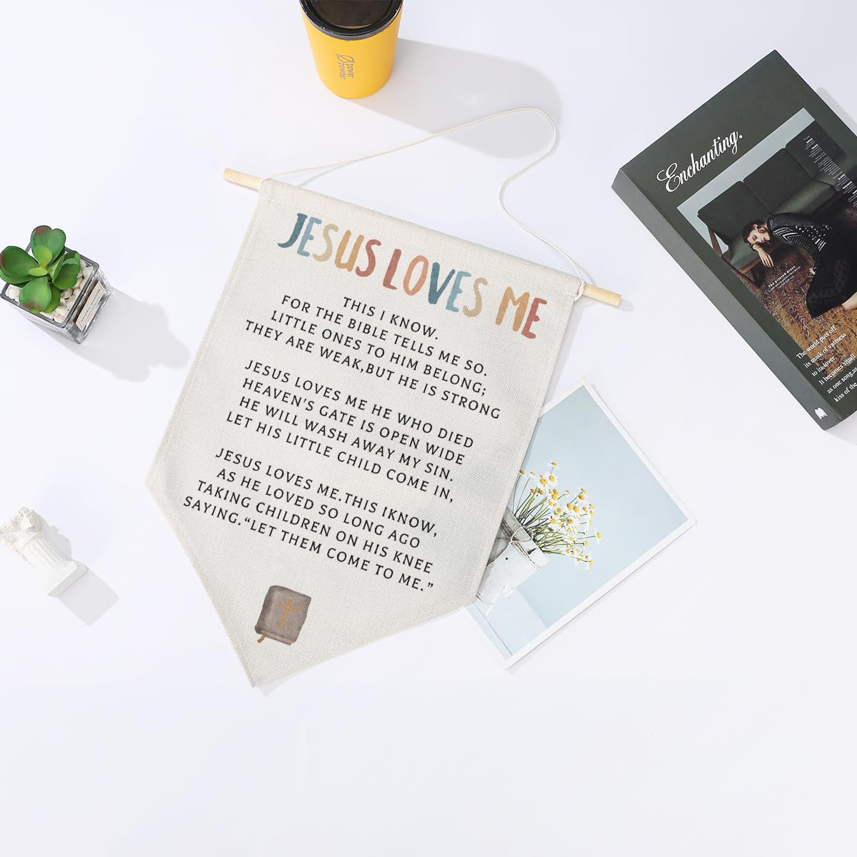 Preppy Positive Affirmations Wall Hanging Pennant Flag â€?Aesthetic Decor for Classroom, Bedroom, or Home