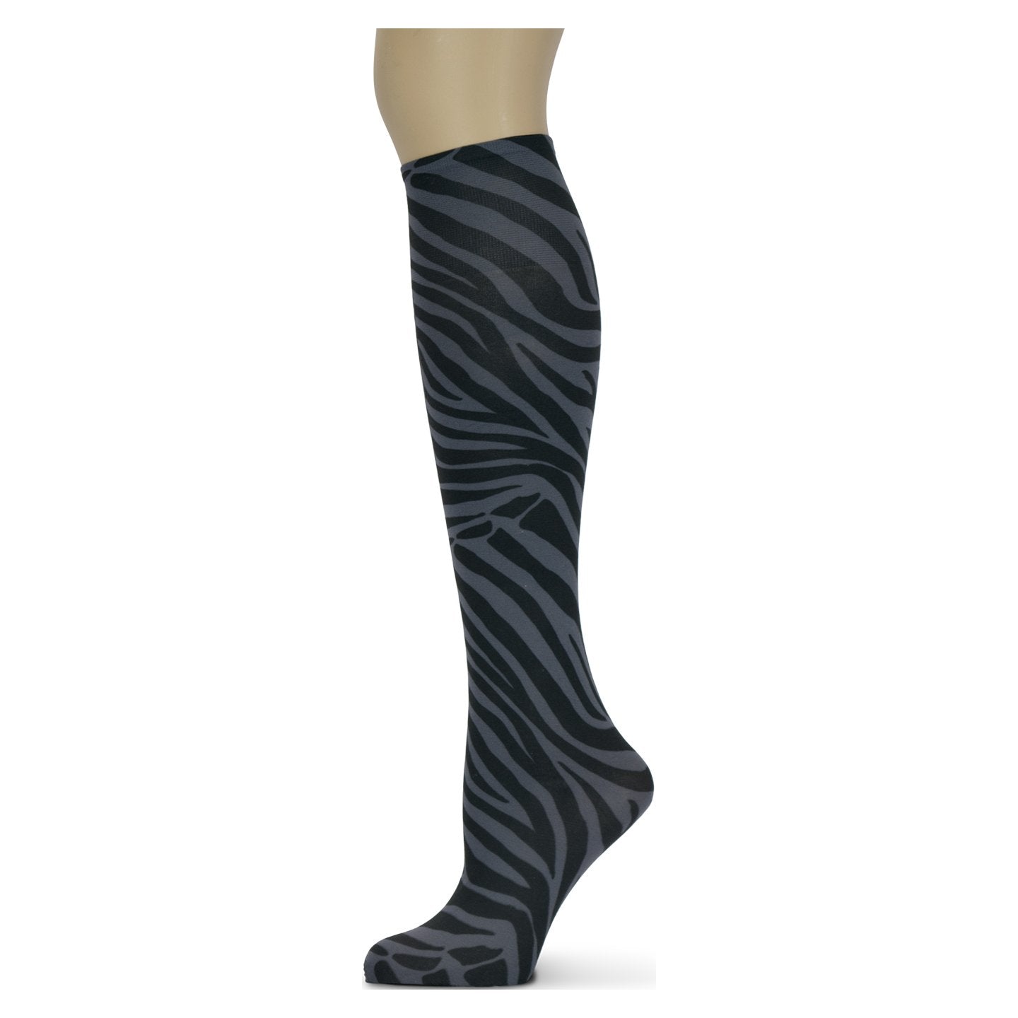 Women's 3 Pairs Knee High Trouser Socks, Classy and Colorful Printed Patterns, Silky Smooth Material