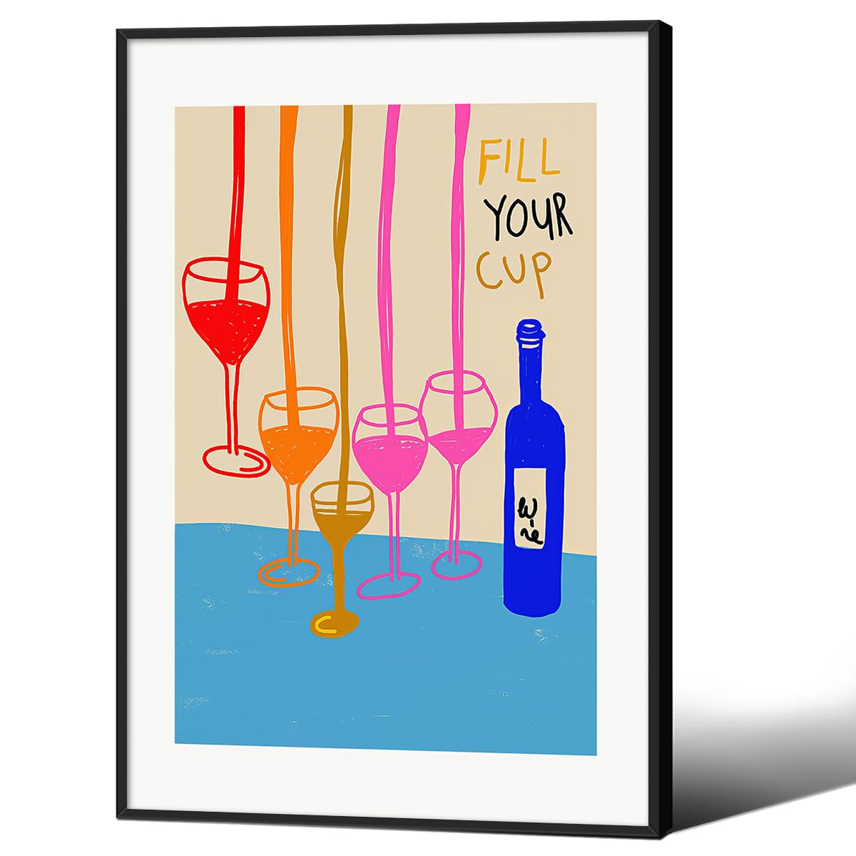 Modern Italian Kitchen Colorful Wall Art
