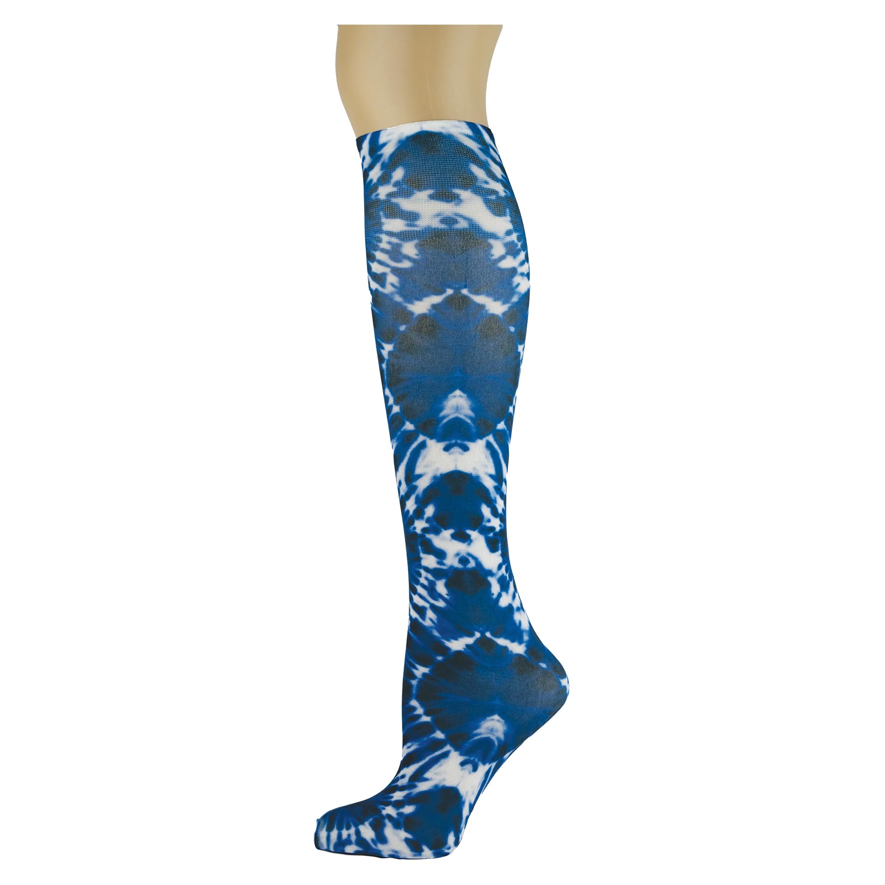 Women's 3 Pairs Knee High Trouser Socks, Classy and Colorful Printed Patterns, Silky Smooth Material