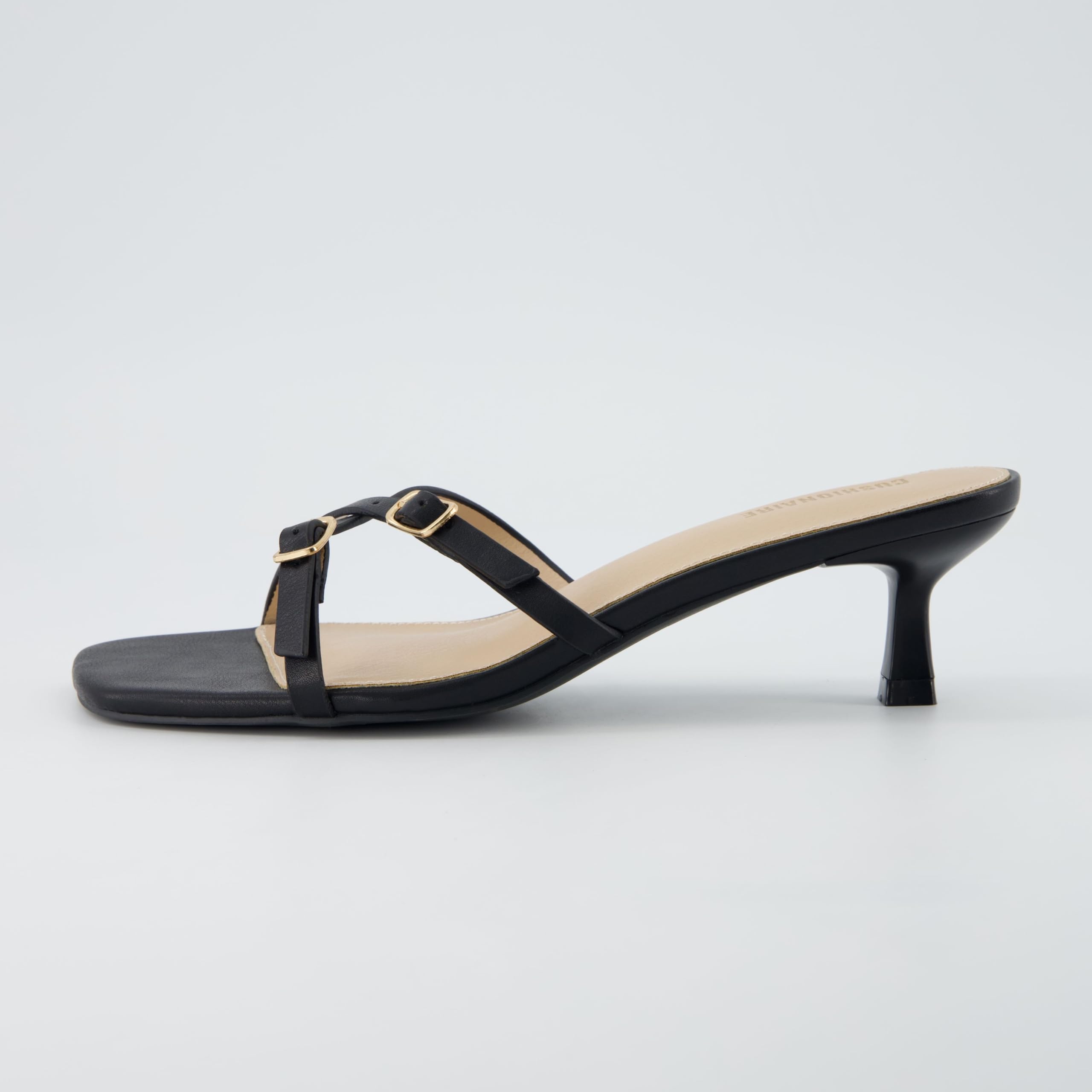 Women's Kitten Heel Sandals + Memory Foam