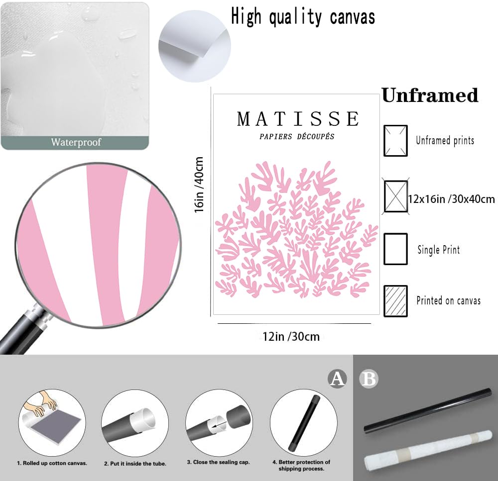 Trendy Blue Wall Art Set of 3, Preppy Navy Blue Wall Decor, Coquette Disco Lucky Me 8 Ball Poster Canvas Prints Aesthetic Pictures Room Dorm