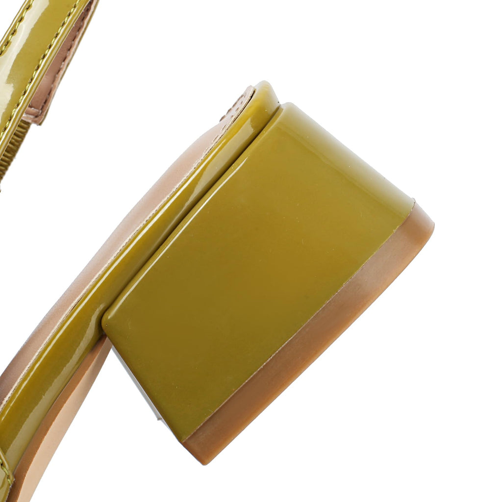 Slingback Mary Jane Heels for Women Low Block Heel Closed Square Toe Pump Shoes Heels