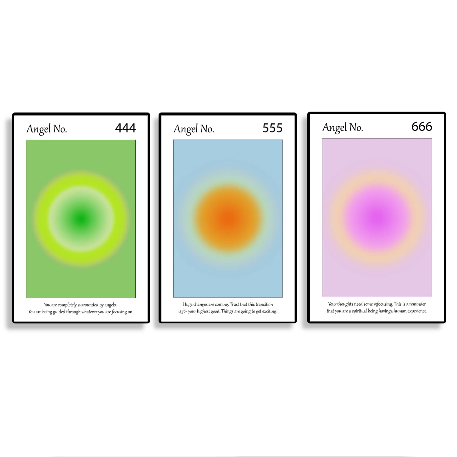 Colorful Aura Poster Energy Wall Art Minimalist Print Aesthetic Wall Decor Posters, No Frame