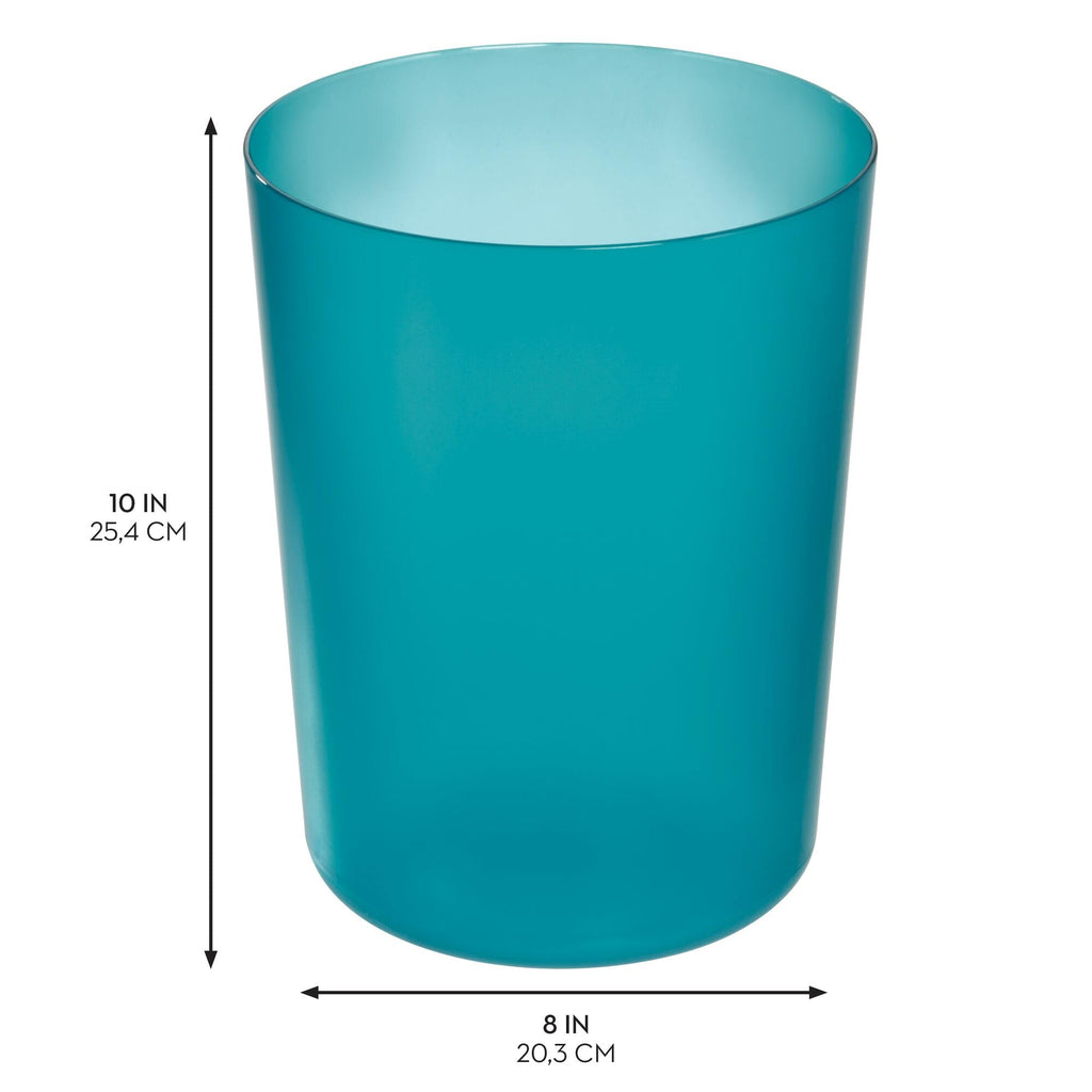 Round Plastic Trash Can 7.64" x 10"