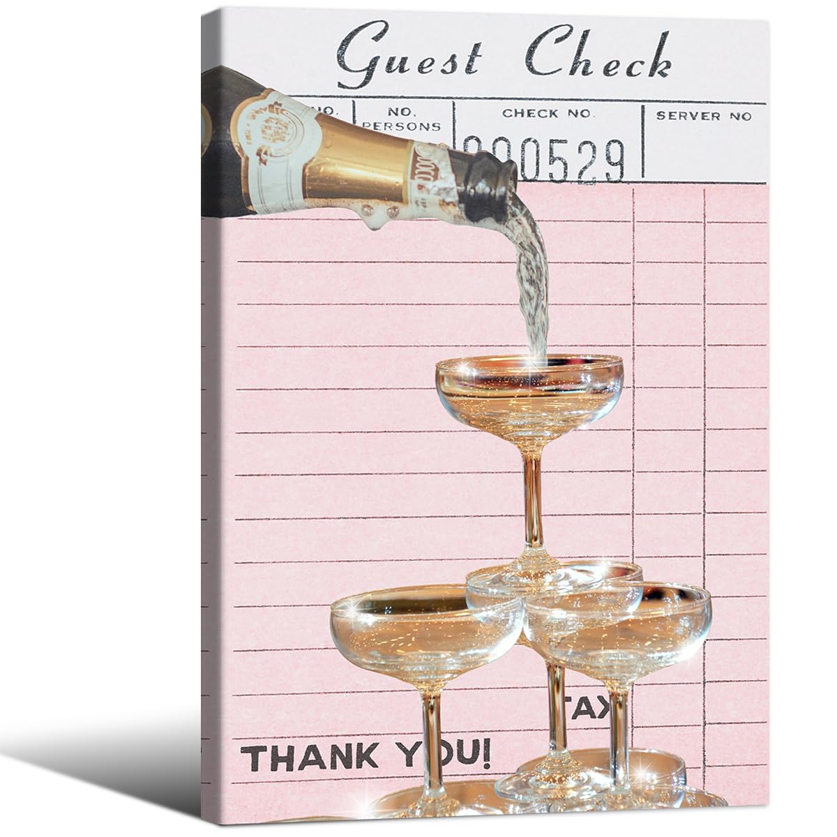 Cocktail Poster Alcohol Drink Wall Art Preppy Bar Cart Canvas Prints for Funky Bar Kitchen Wall Decor