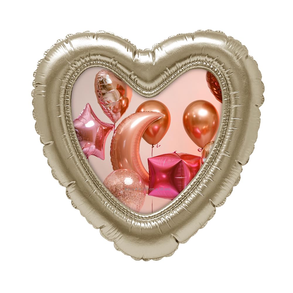 New Balloon Heart-shaped Picture Frame with Easel & Hook Home Décor