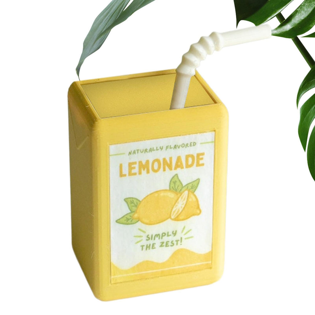 Juice Box Vase - Cute Planter Novel Design