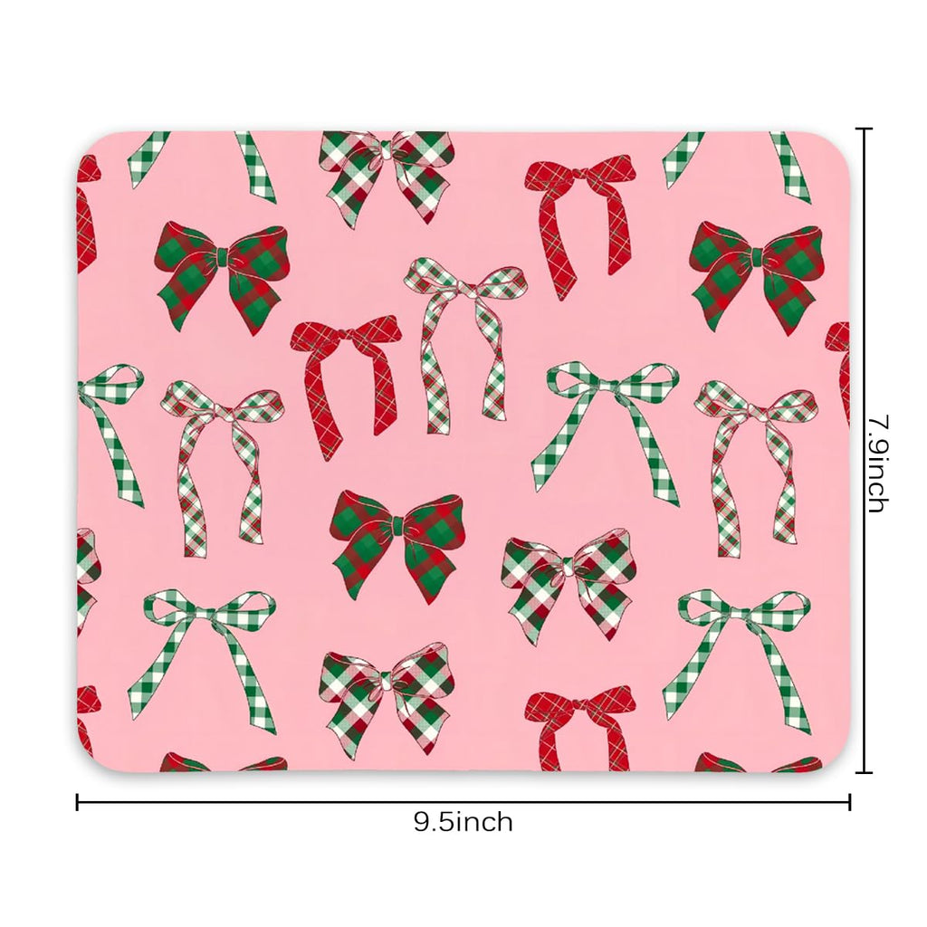 Coquette Bow Mouse Pad, Trendy Mouse Pad, Preppy Cute Mouse Pad for Desk Home Office & Gaming, 9.5x7.9 inches