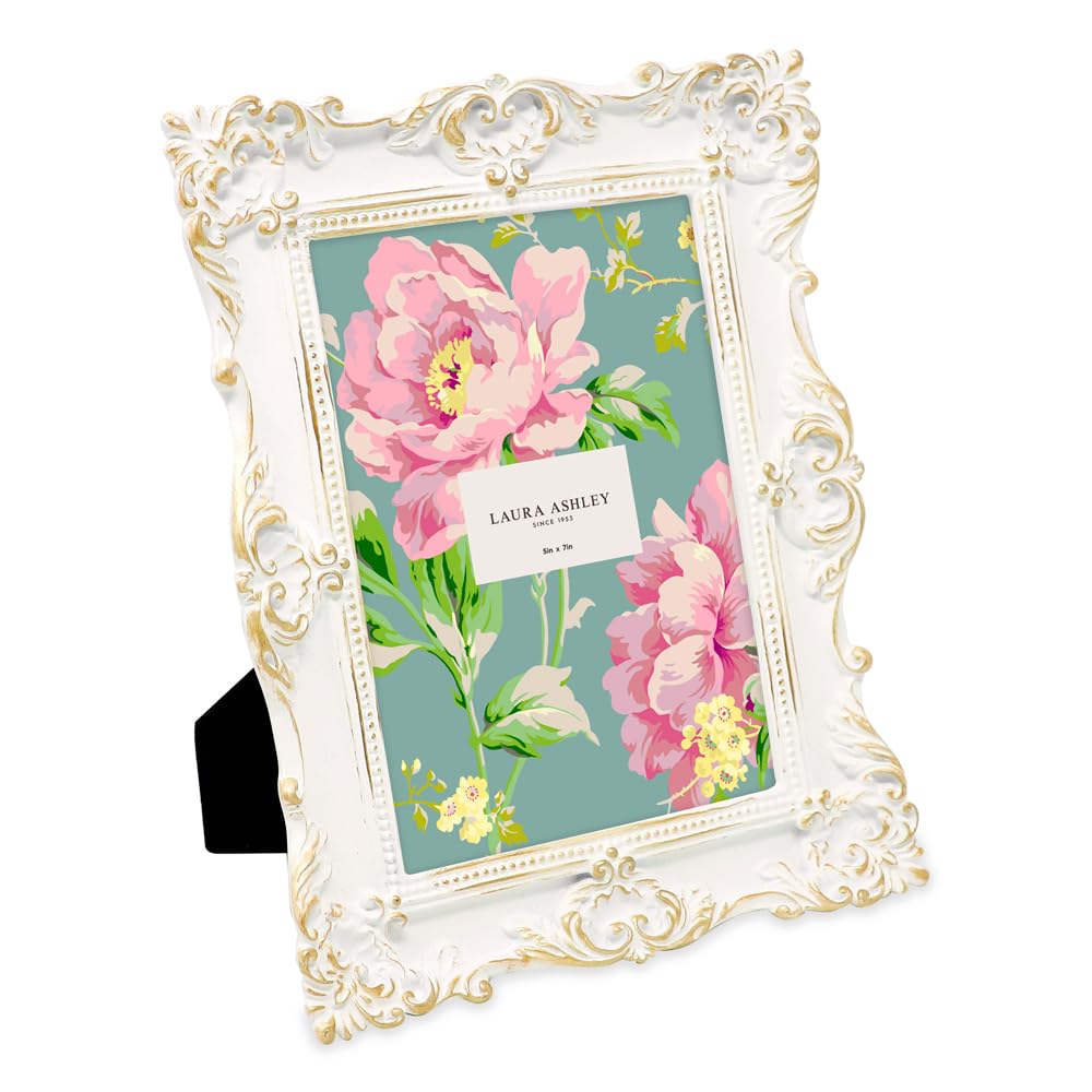 Resin Picture Frame â€?Handcrafted Floral Design with Easel for Tabletop and Wall Display